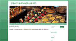 Desktop Screenshot of creatingnewworlds.org
